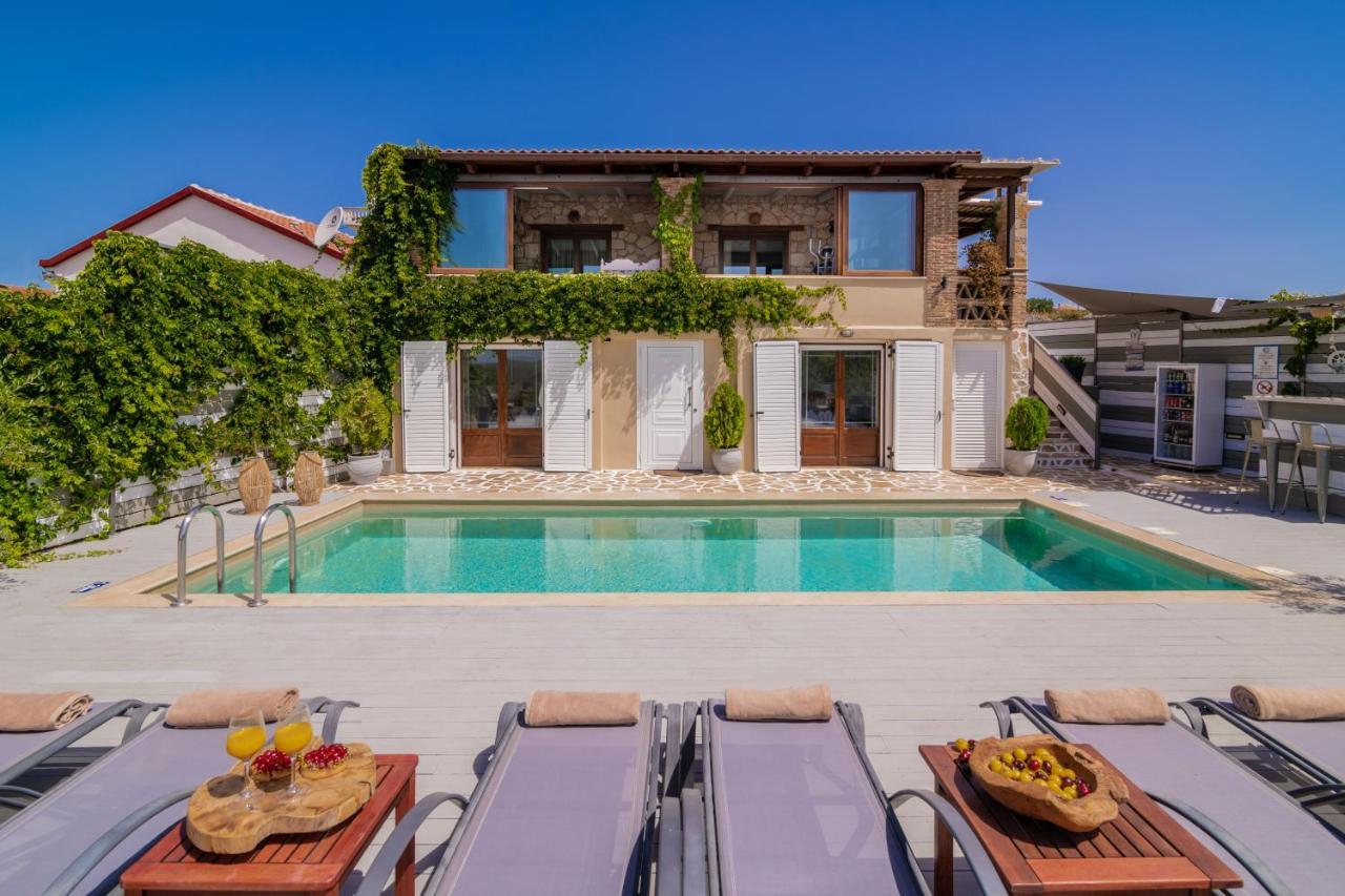 Villa Tramonto With Private Heated Pool, By Zantewize Volímai Zewnętrze zdjęcie