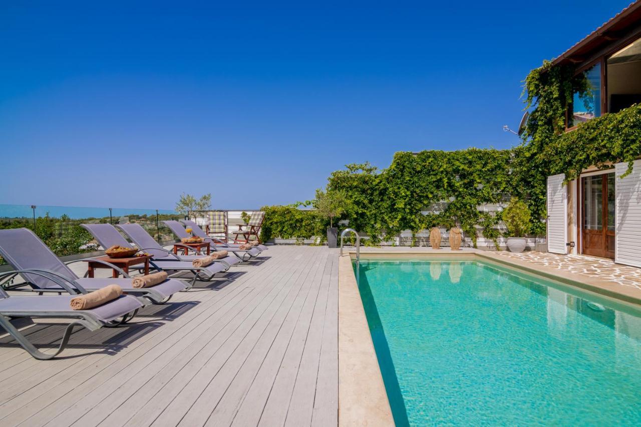 Villa Tramonto With Private Heated Pool, By Zantewize Volímai Zewnętrze zdjęcie